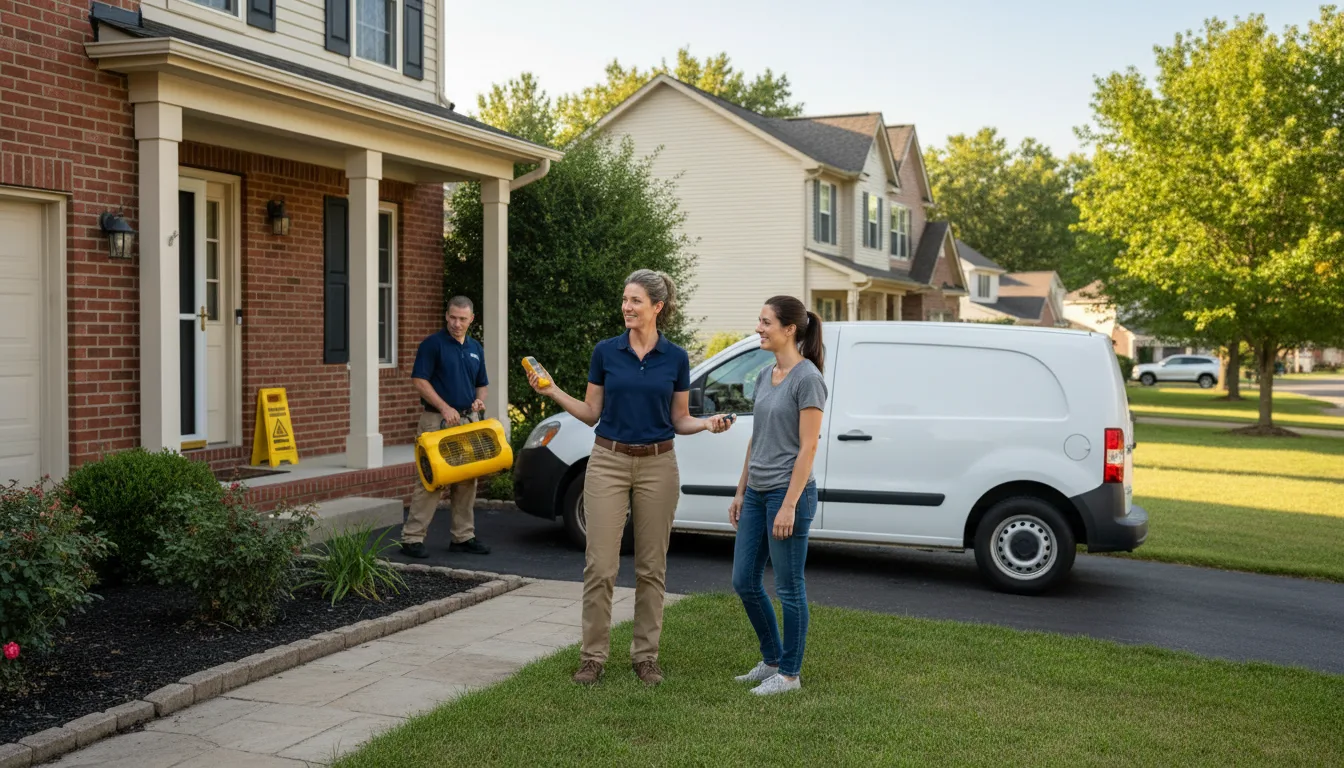 Water restoration image for Dehumidification And Cleanup Services in Navasota, TX